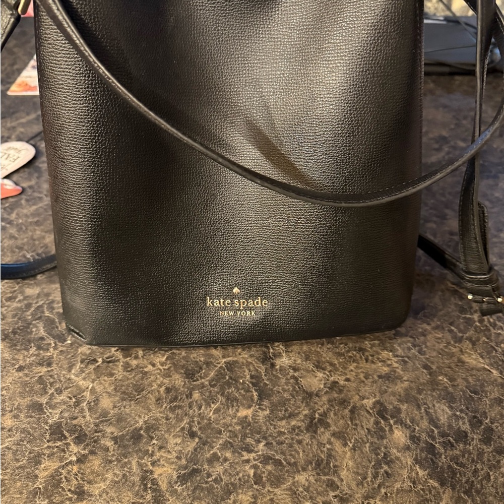 Kate Spade small Darcy bag -  Black Crossbody Bag with Gold Accents